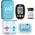 Blood Glucose Monitor Kit with 50 Test Strips and 60 Lancets Q569