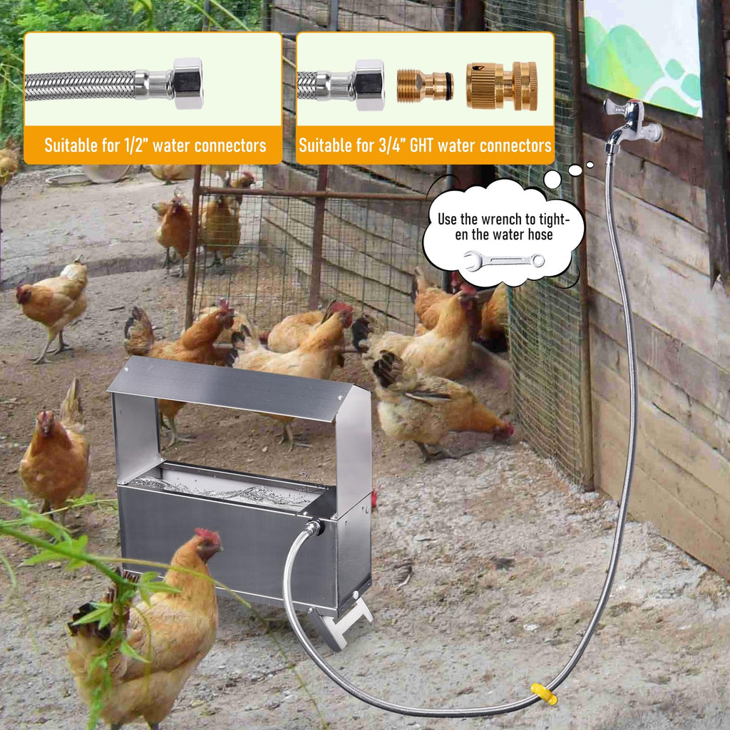 Stainless Steel Automatic Chicken Waterer E719