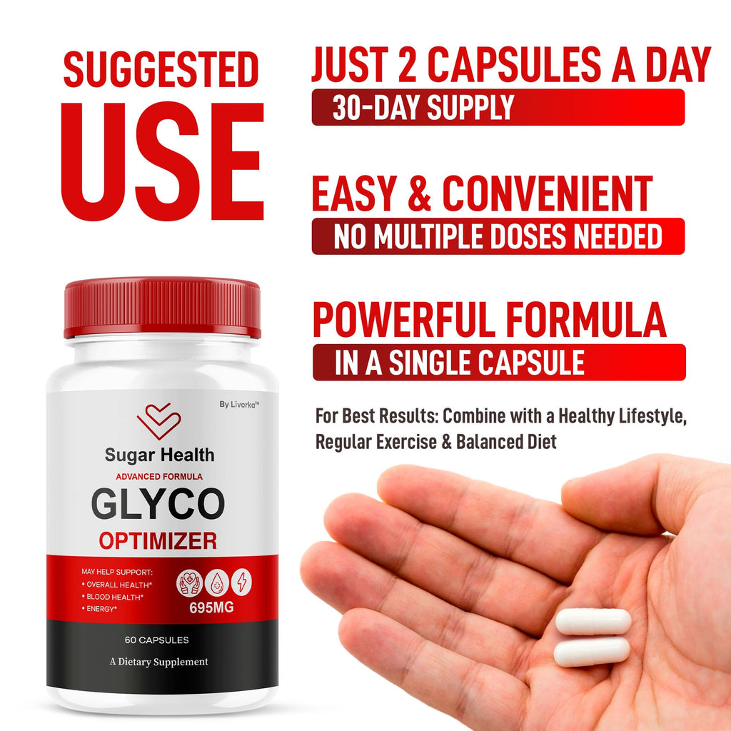 All Natural Glyco Support Supplement Pills, 60 Capsules T780926