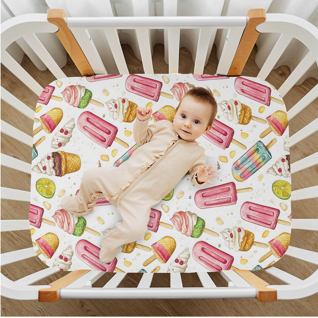 Soft Breathable Microfiber Fitted Crib Sheet P550