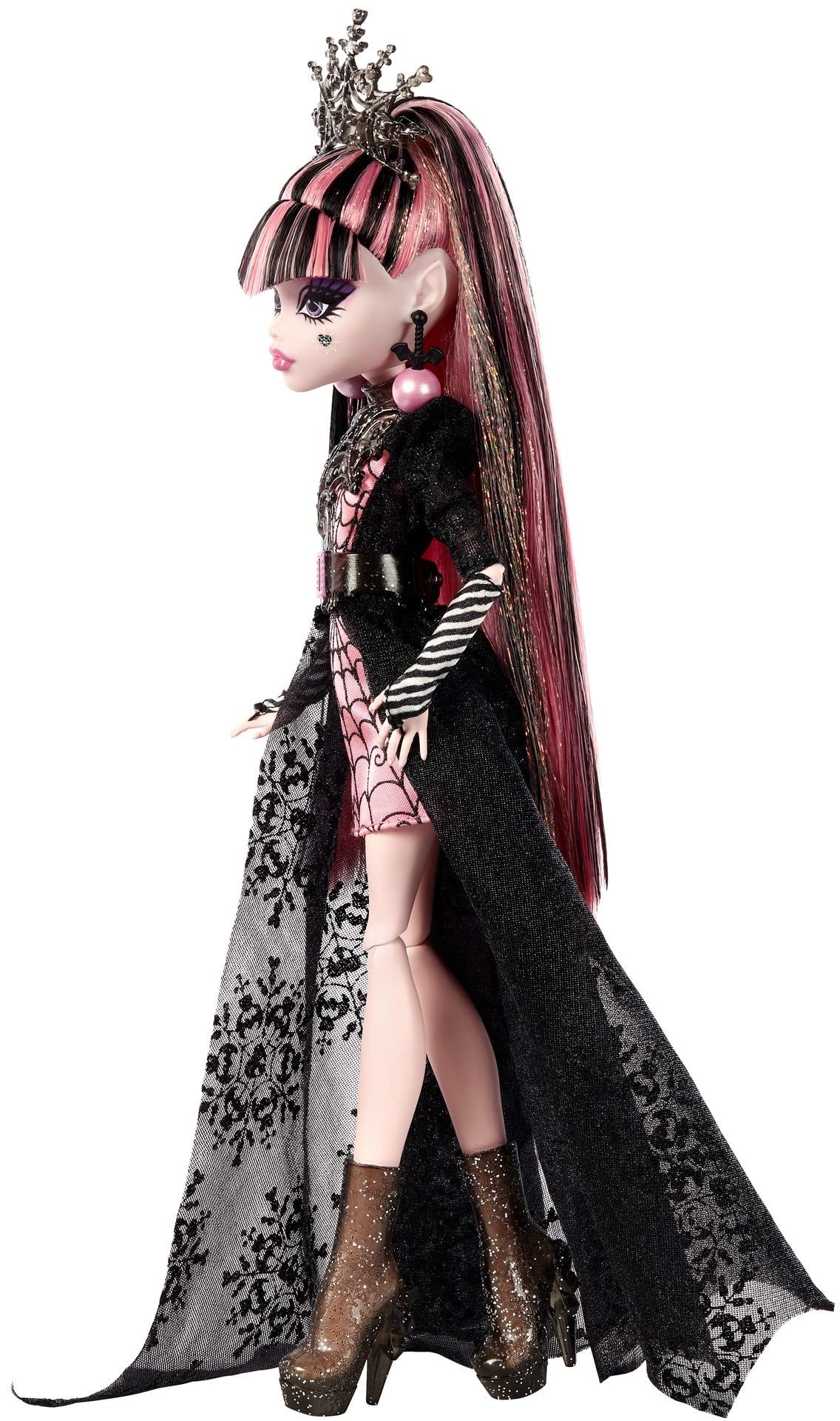 Pink and Black Gown Doll I3682