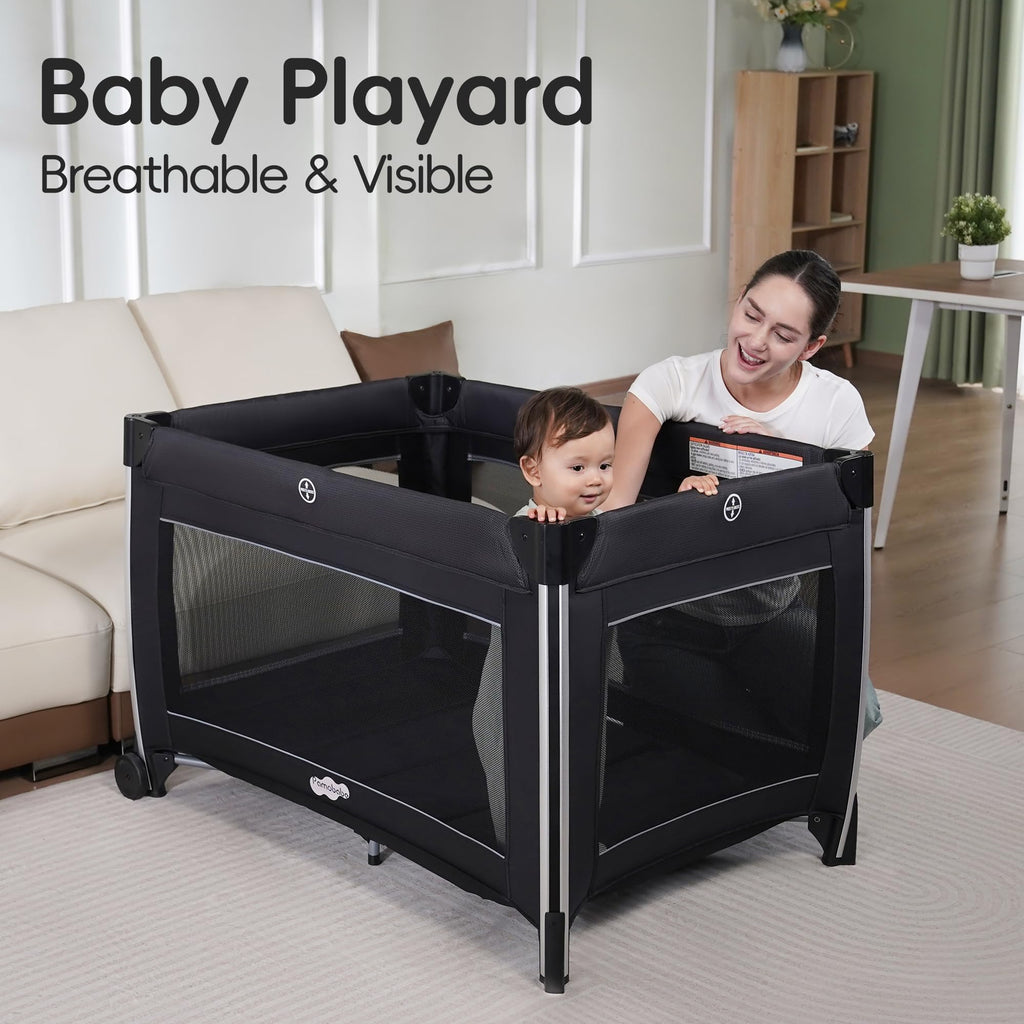 4 in 1 Baby Playards with Bassinet Z8123