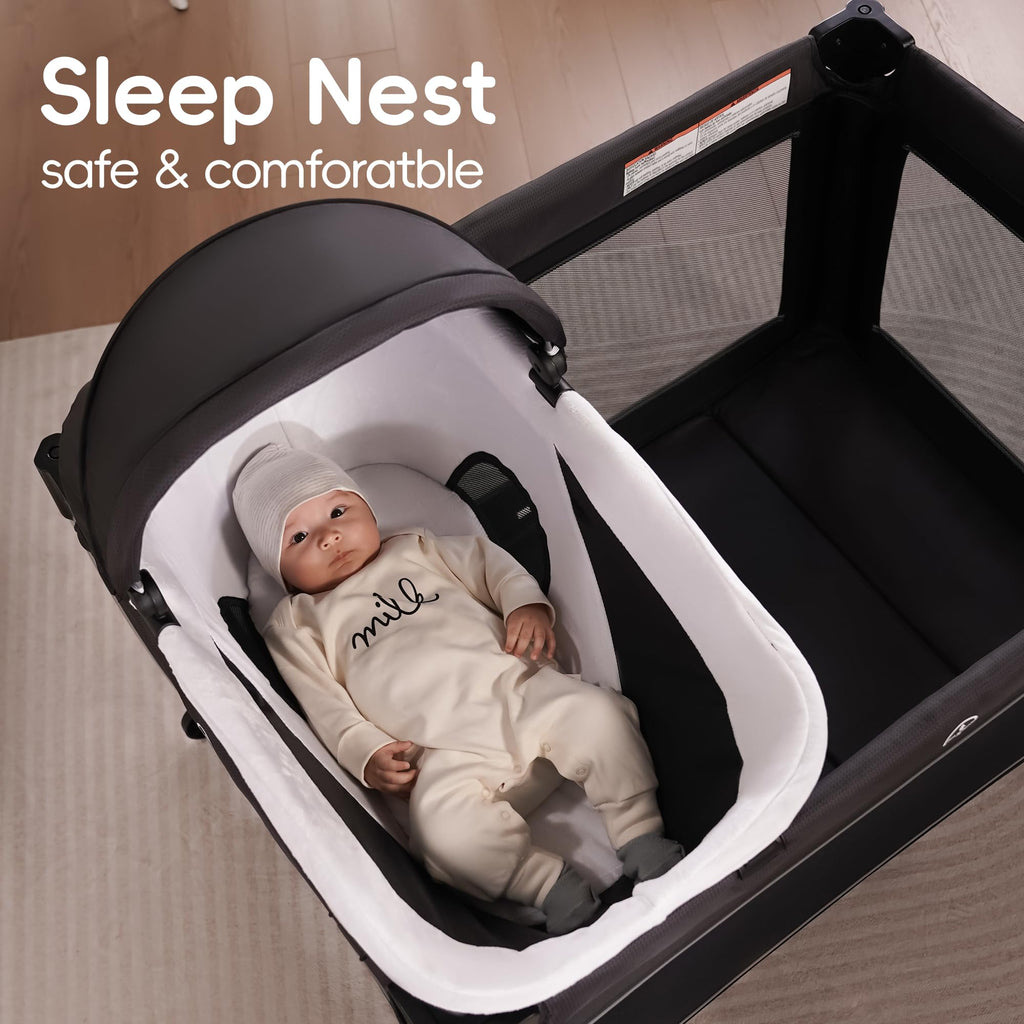 4 in 1 Baby Playards with Bassinet Z8123