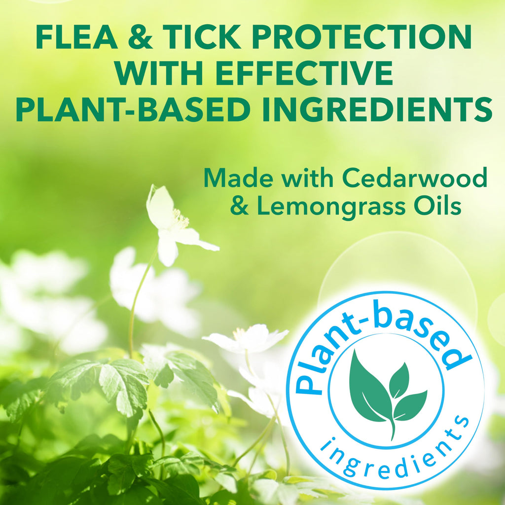 Flea & Tick Spray Treatment for Dogs with Cedarwood and Lemongrass Oil, 14 Ounces I863568