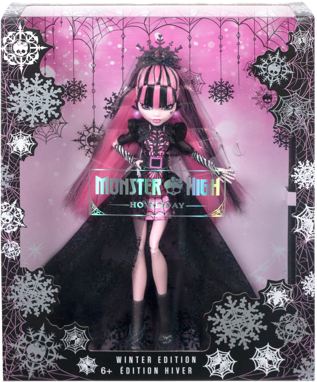 Pink and Black Gown Doll I3682