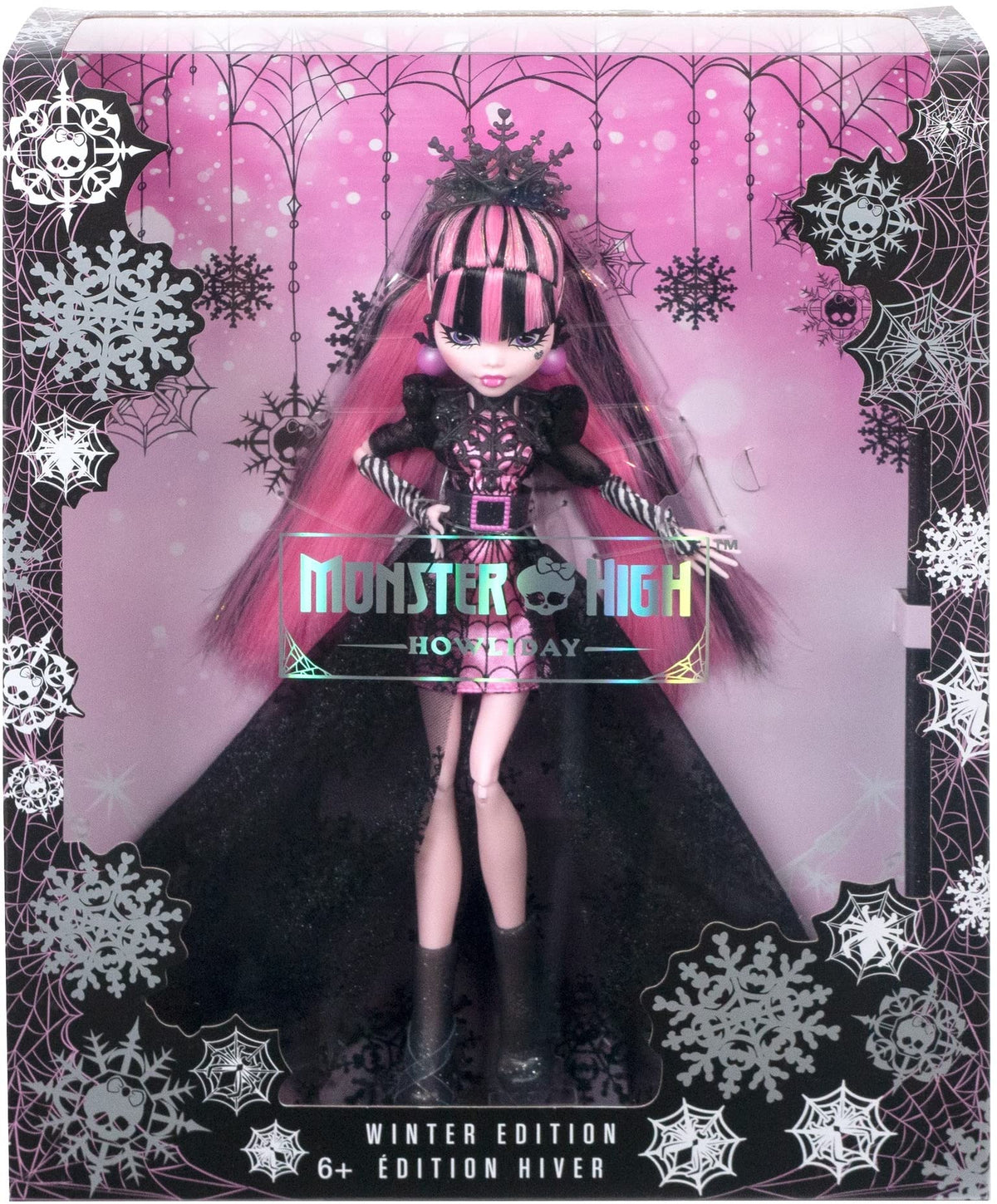 Pink and Black Gown Doll I3682