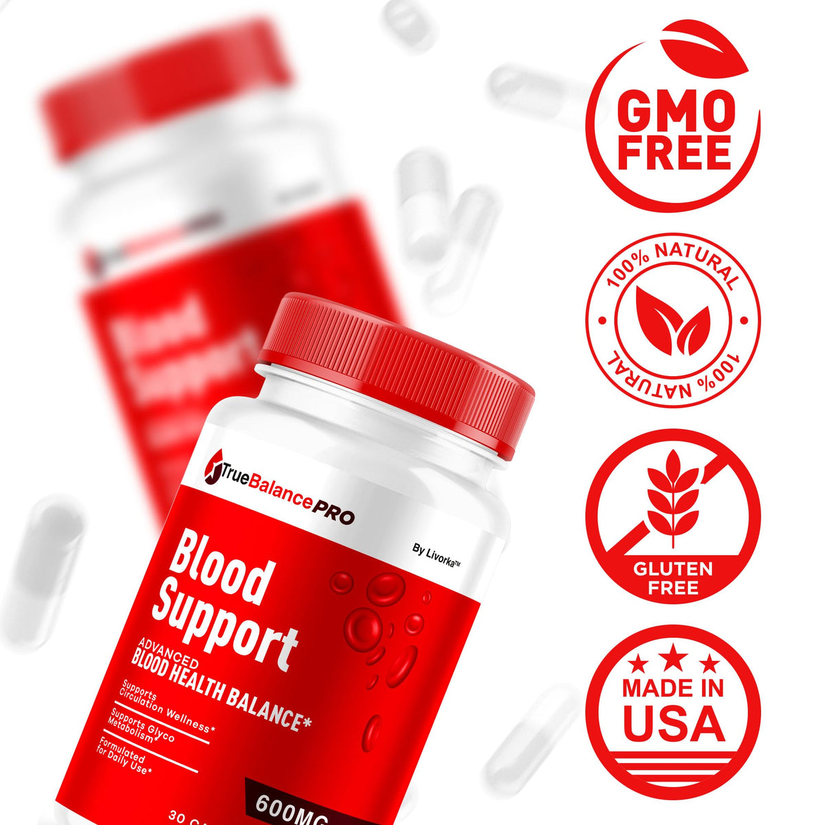 30 Capsules Blood Support Supplement N5496