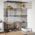 Large 4-Tier Cat Cage with Litter Box S878