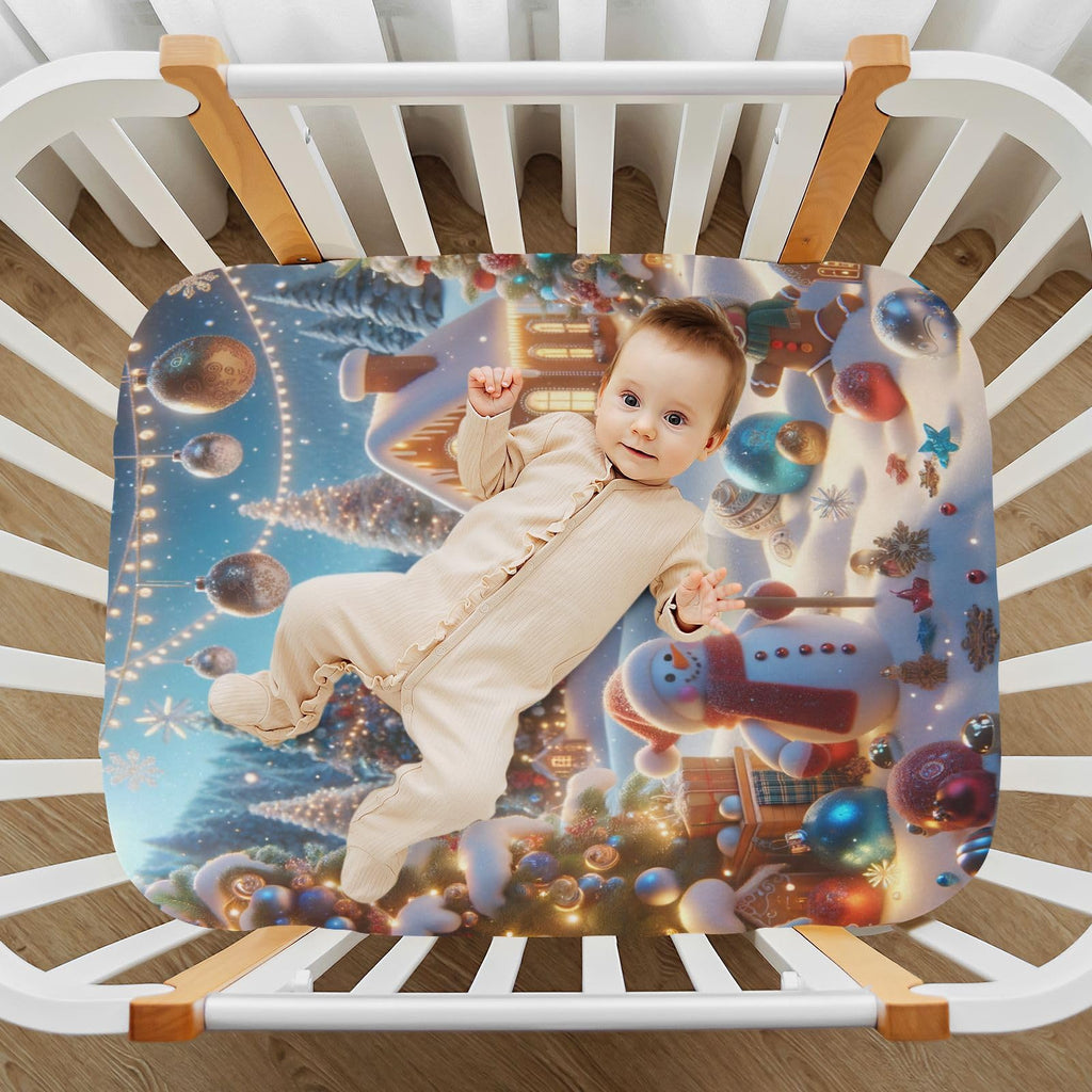 Soft Breathable Stretchy Microfiber Fitted Crib Sheets O1375