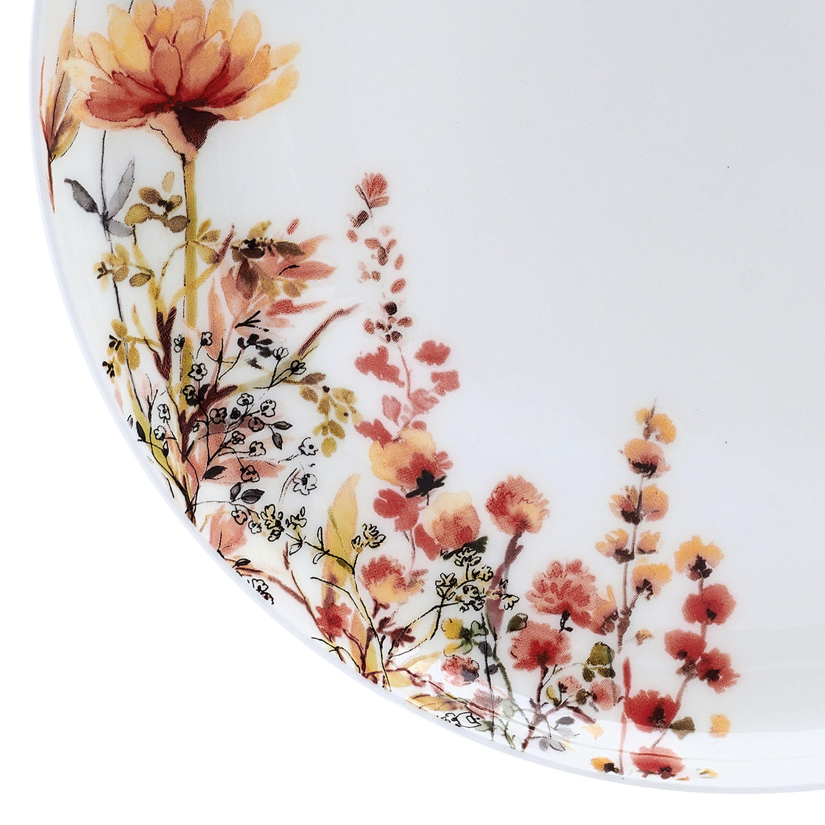12 Piece Floral Bone China Dinnerware Set P942859