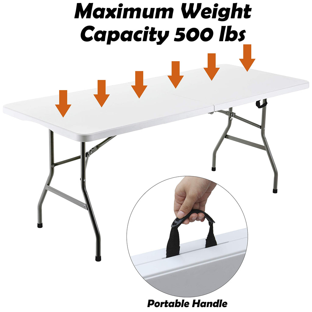 6ft Folding Plastic Table L55277