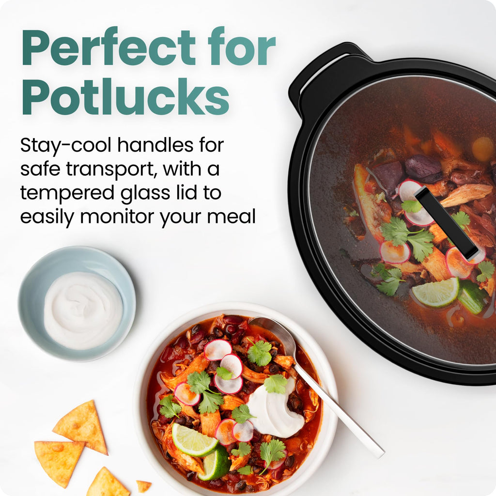 7 Quart Programmable Digital Slow Cooker with Ceramic Crock S119881
