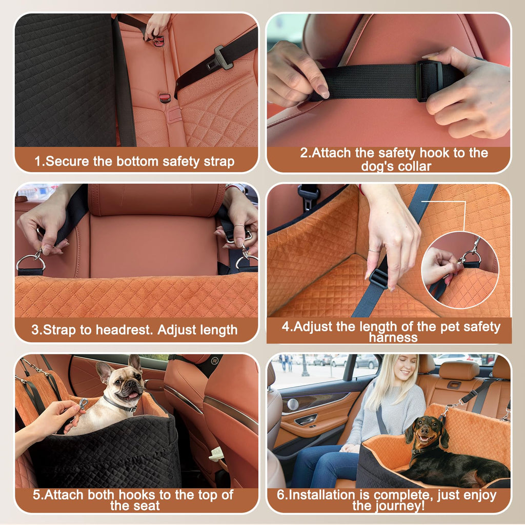 Large Dog Car Seat with 4 in Cushion G192