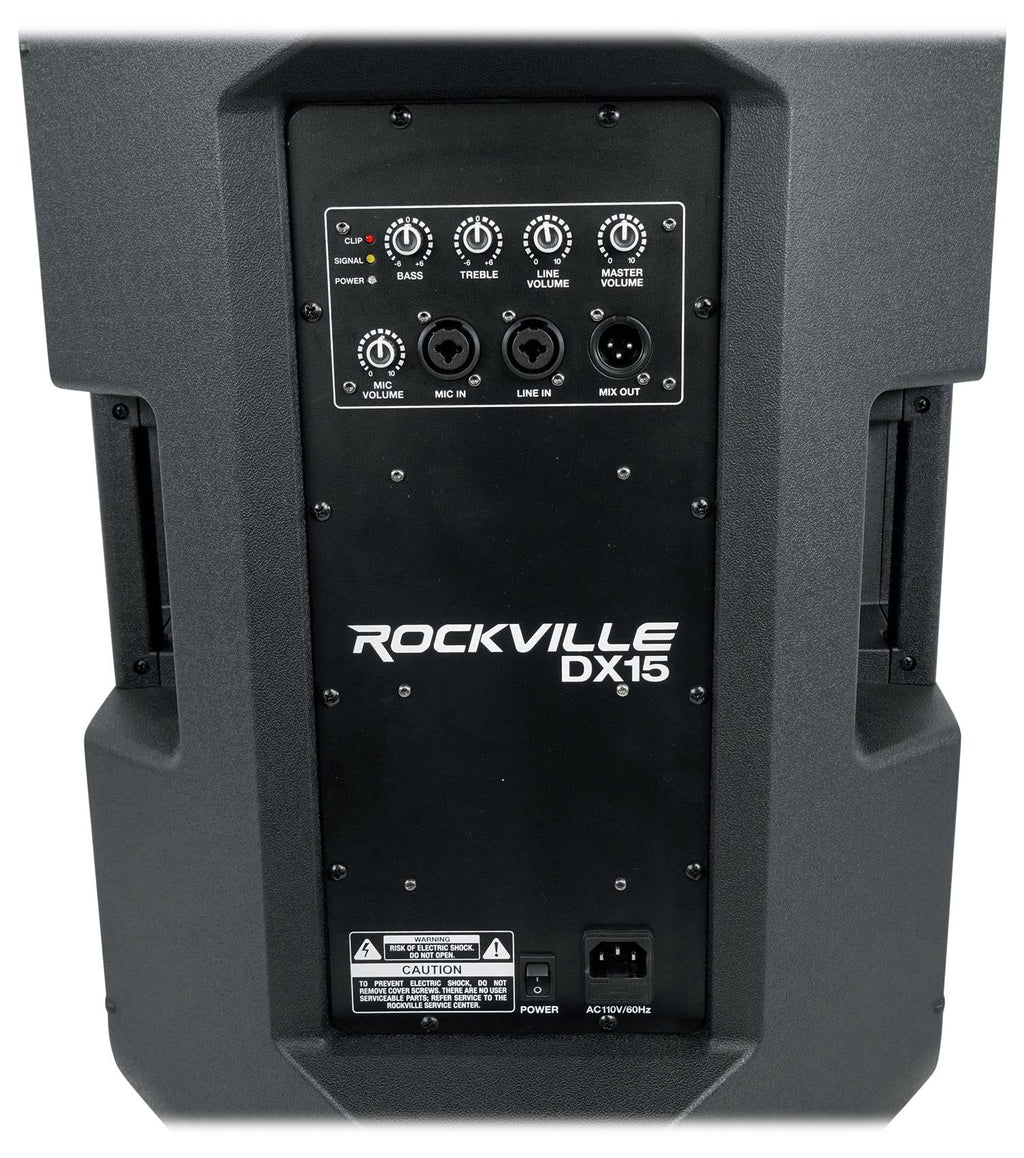 15" Active Powered Speaker with 2-Channel Mixer, 2-Pack V736336