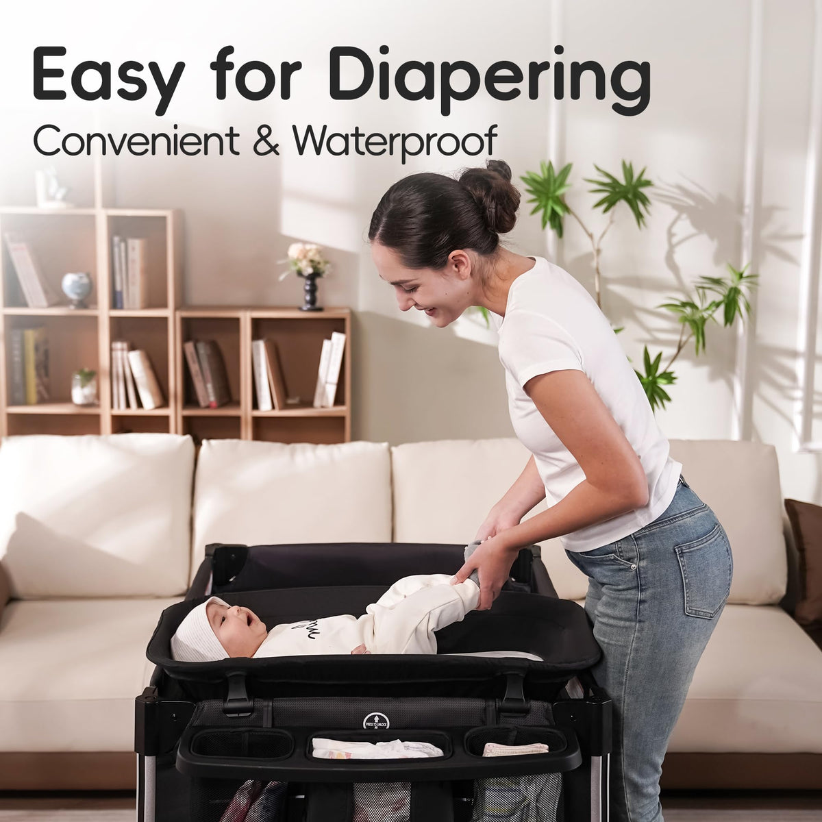 4 in 1 Baby Playards with Bassinet Z8123