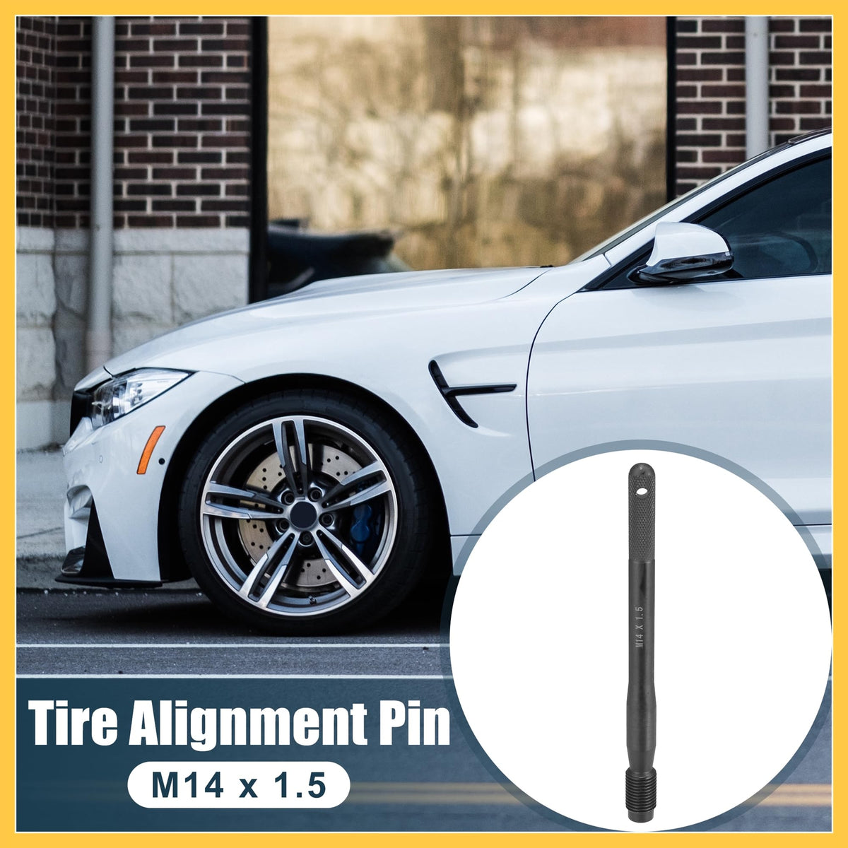 Black Carbon Steel Wheel Hangers Alignment Pin M14x1.5 H812288