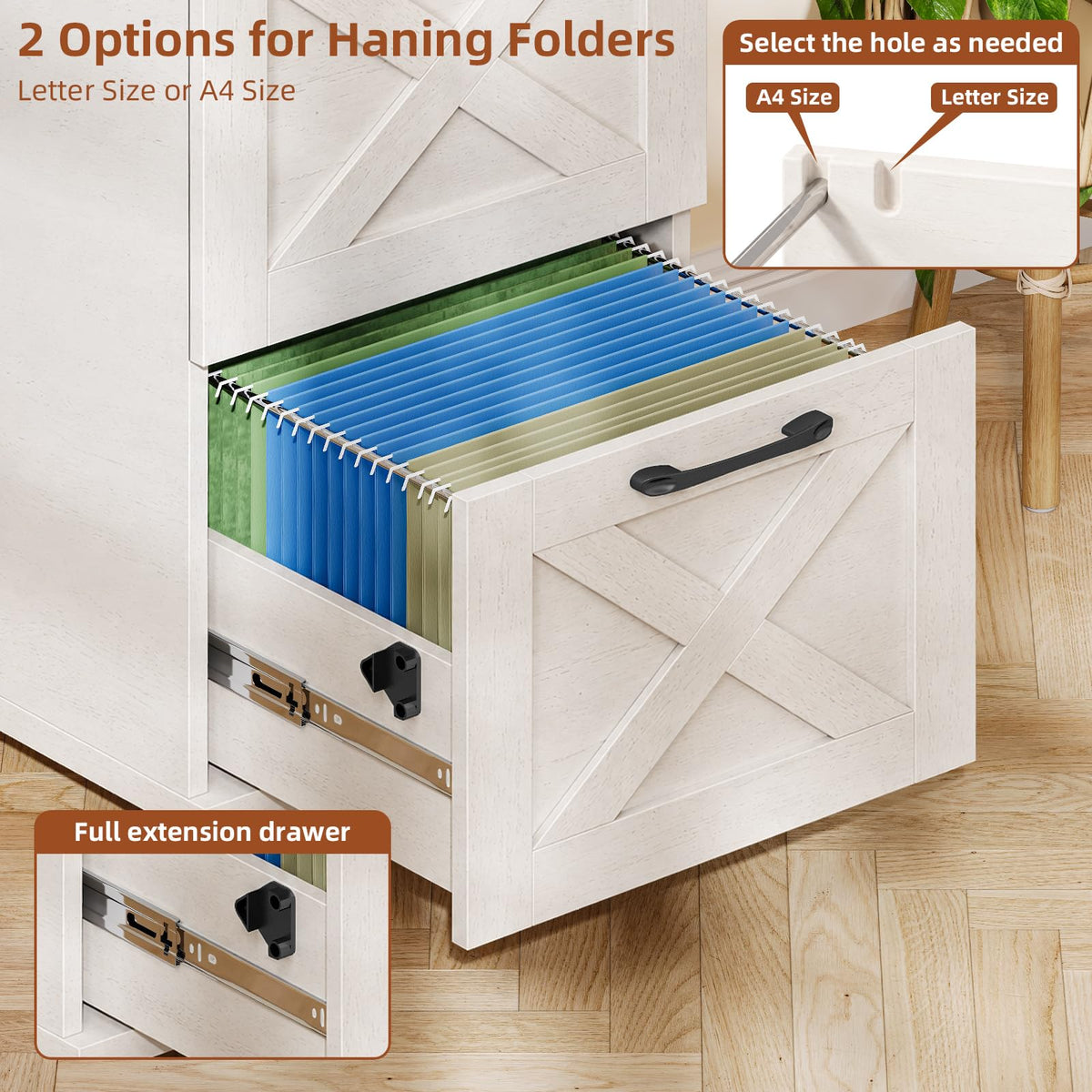 White 4 Drawer Office Filing Cabinet H87157