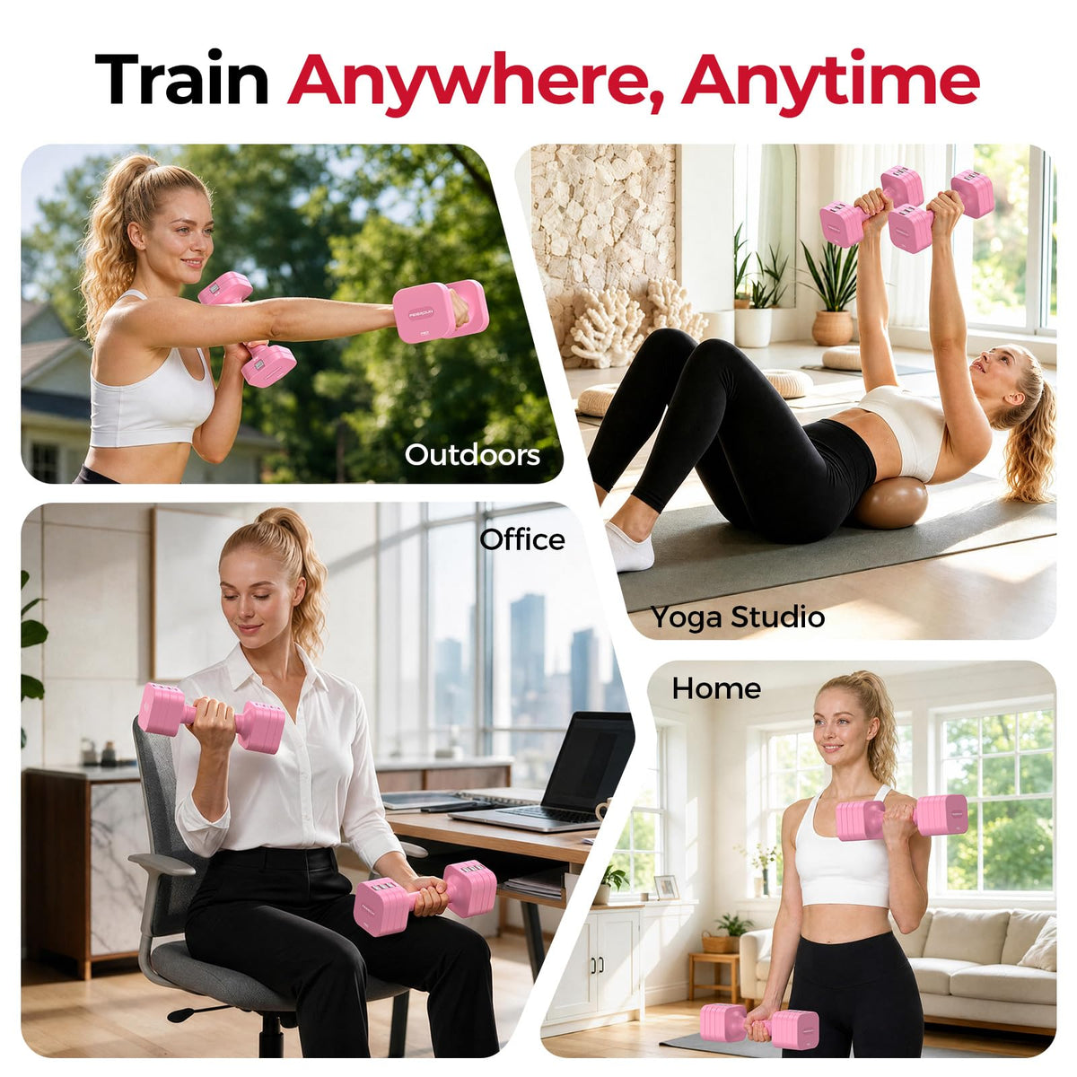 5-in-1 Adjustable Dumbbell Set R614