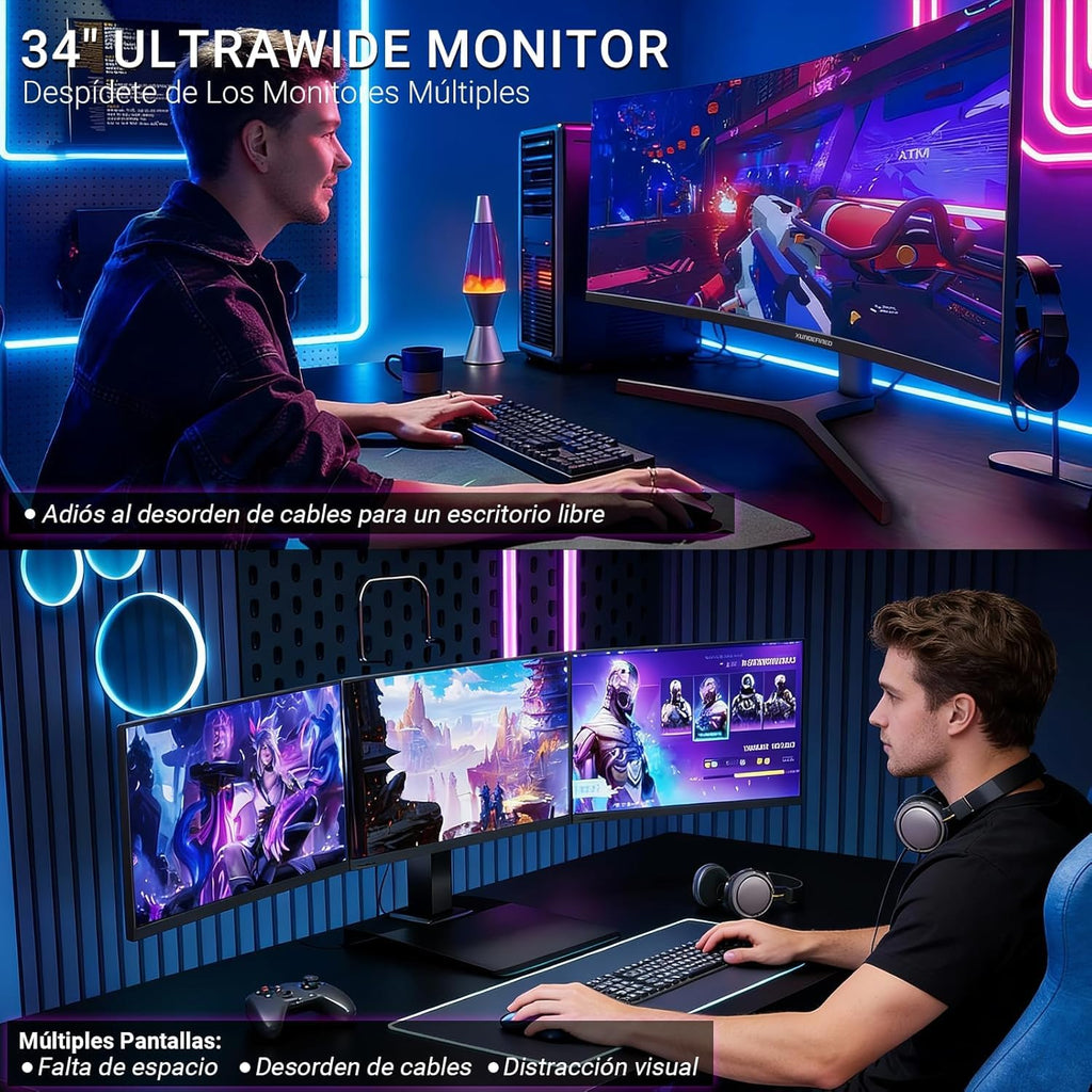 34 Inch Curved Ultrawide Gaming Monitor 180Hz UWQHD G8832