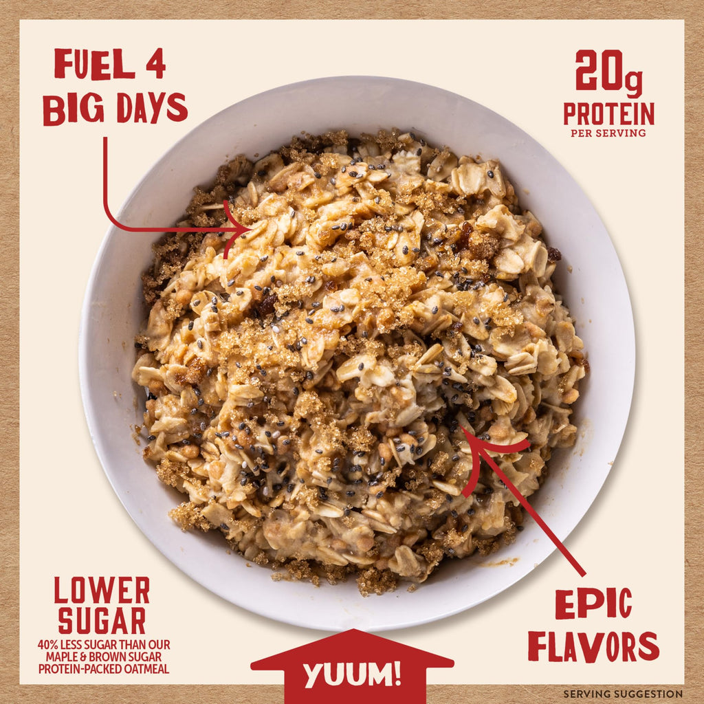 Instant Oatmeal, Maple Brown Sugar, High Protein, 6pk Z52790