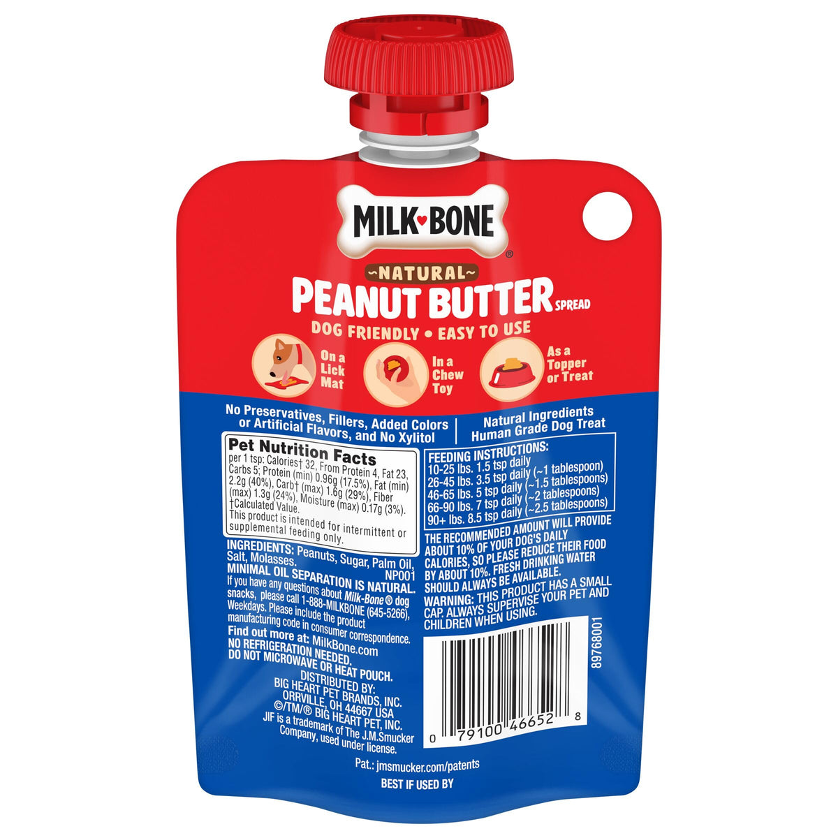 Natural Peanut Butter Spread 5 Oz Pouch Z779428