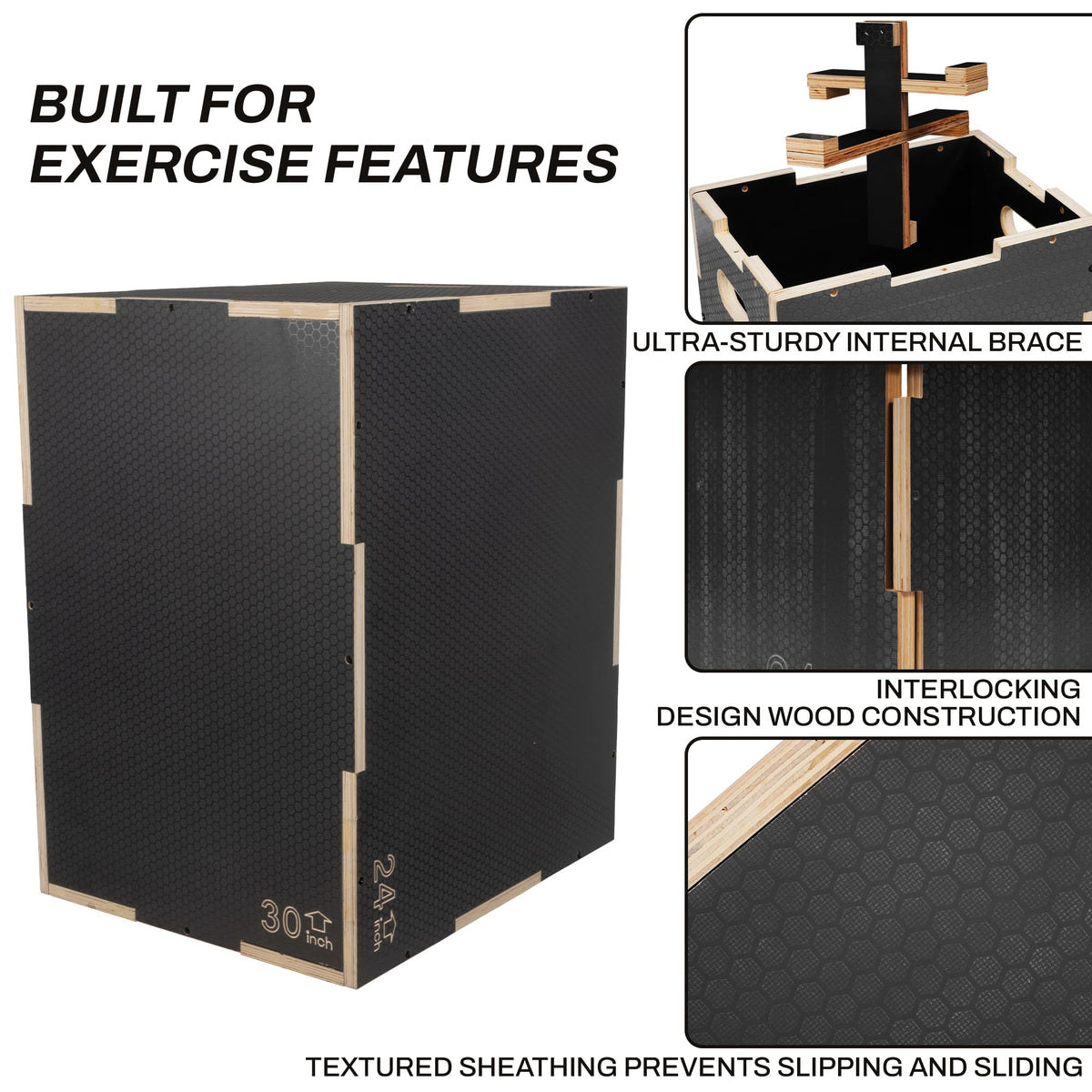 Wooden Plyo Box Jump Exercise Platform P3816