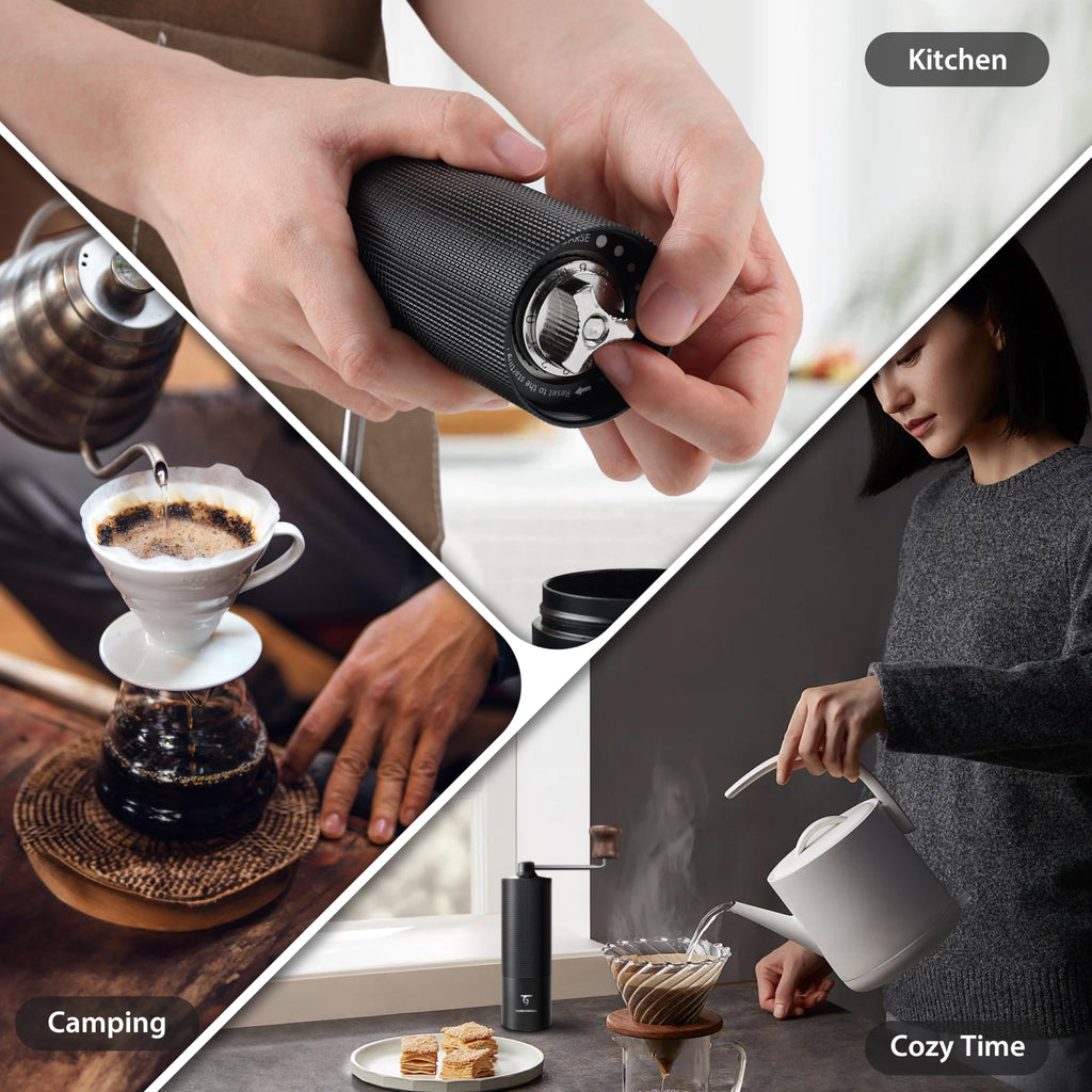 Manual Coffee Grinder with Stainless Steel Conical Burr J4574