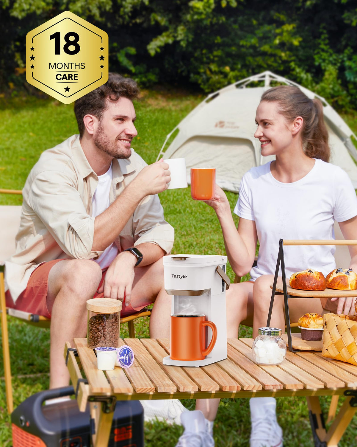 Mini Single Serve Coffee Maker with Handle H737931