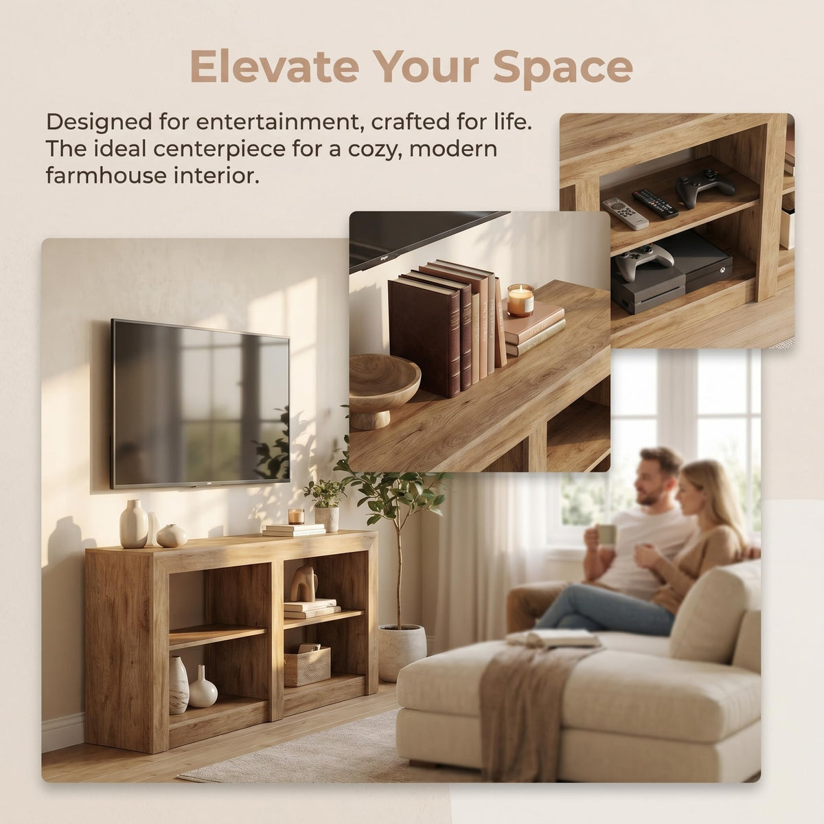 Tall TV Stand for TVs Up to 65 Inches N978