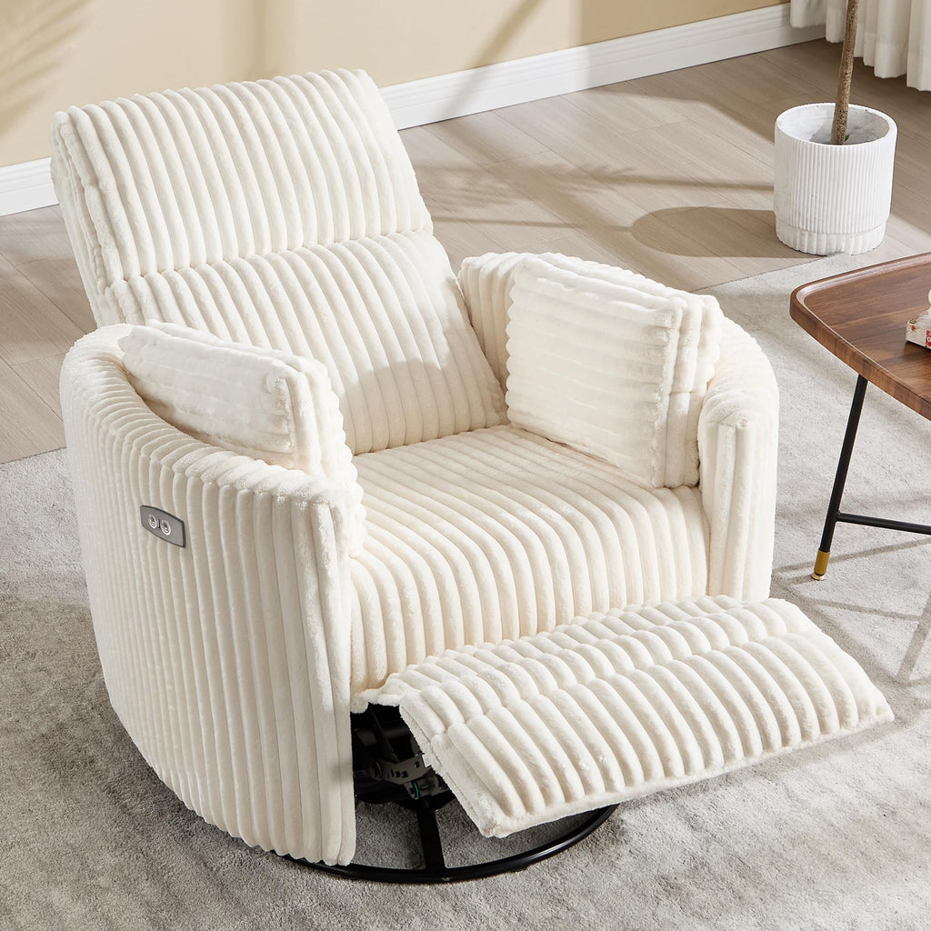 Power Recliner Swivel Glider Rocking Chair with USB Port I1494