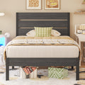 Twin Metal Bed Frame with Headboard and Under Bed Storage M933096
