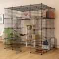 Metal Wire Small Animal Cage 147 * 147 * 146cm W9334