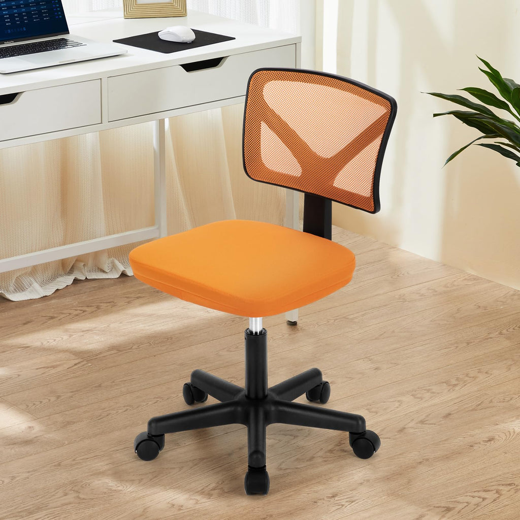 Orange Mesh Ergonomic Low-Back Swivel Office Chair Z7479