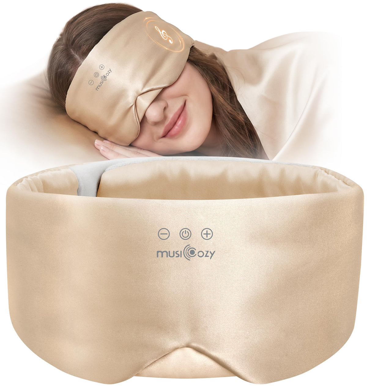 Silk Sleep Mask Bluetooth Headphones B852