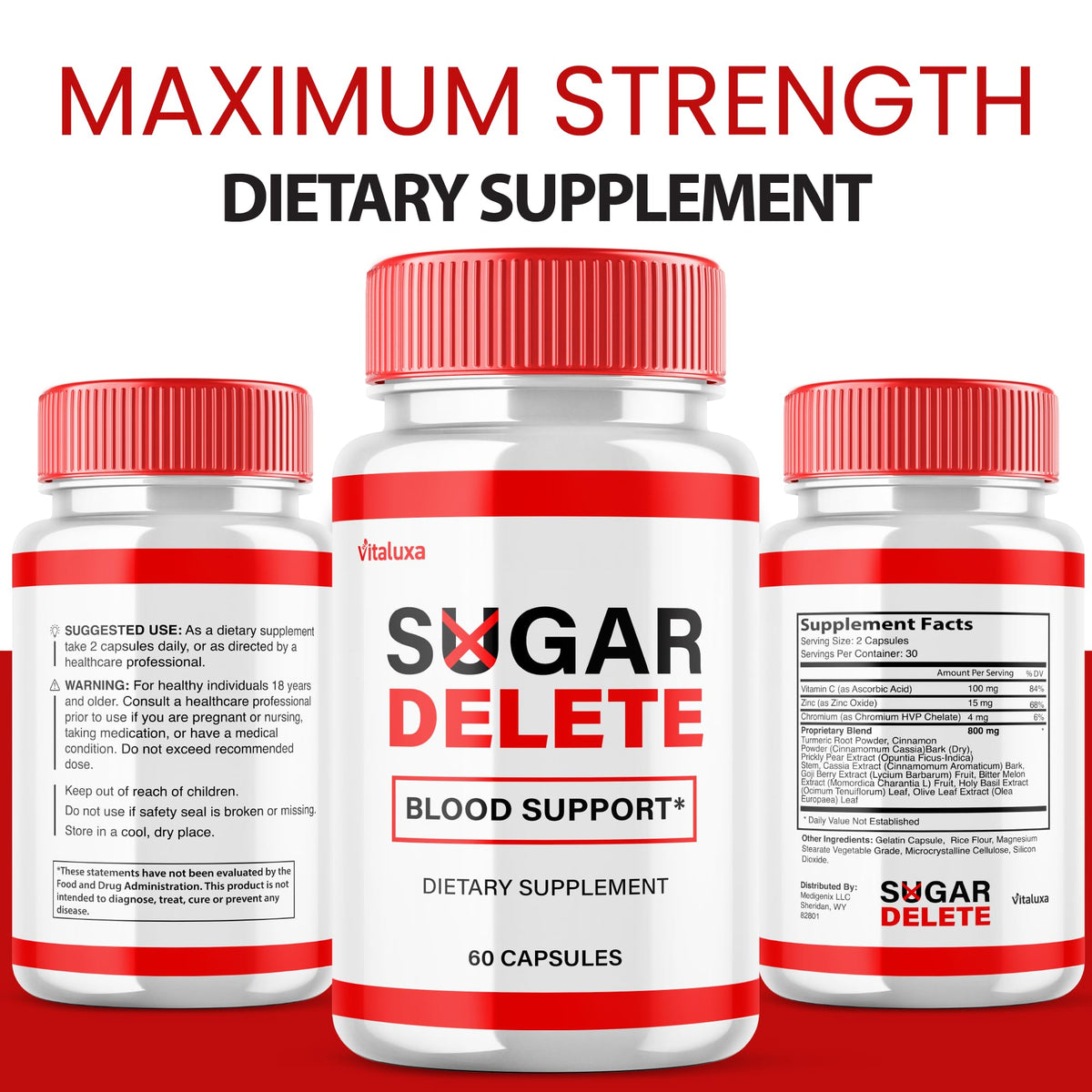 3 Pack 180 Capsules Blood Support Supplement X5570