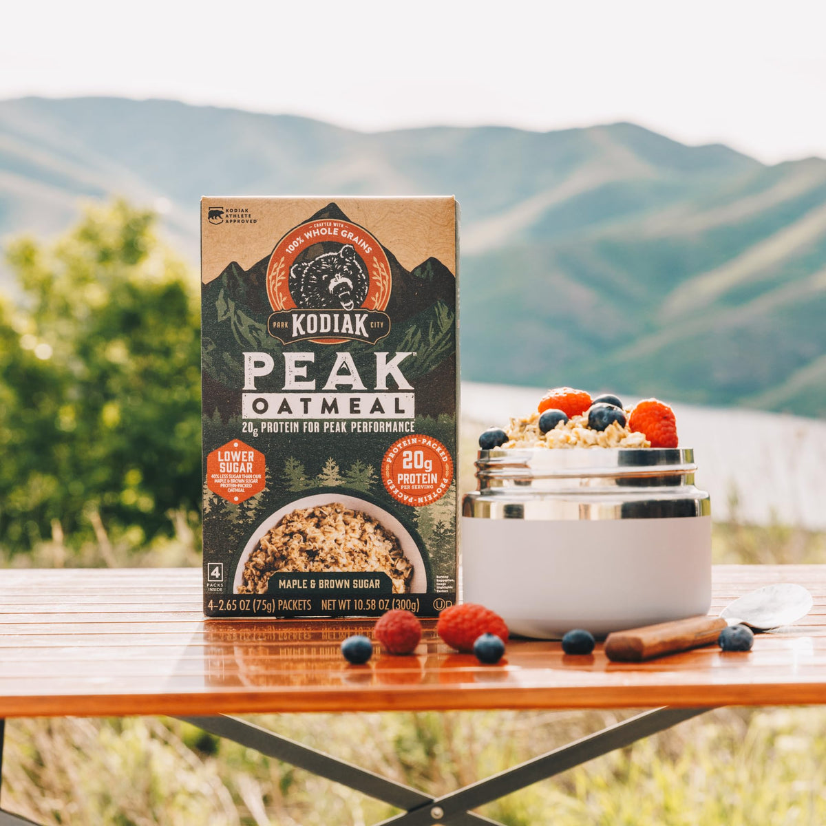 Instant Oatmeal, Maple Brown Sugar, High Protein, 6pk Z52790