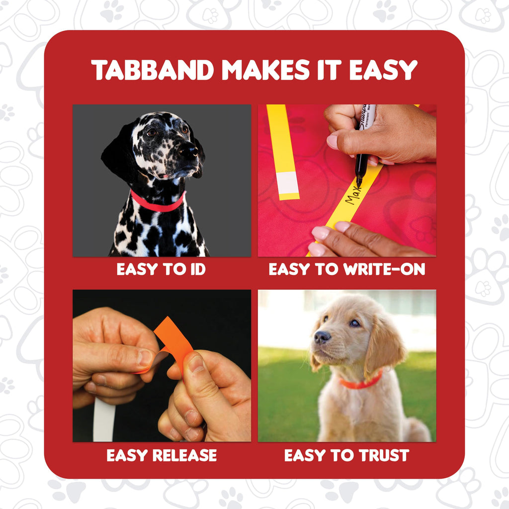 20 Inch 500 Count Waterproof Writable Tear-Resistant Pet ID Collars S562346