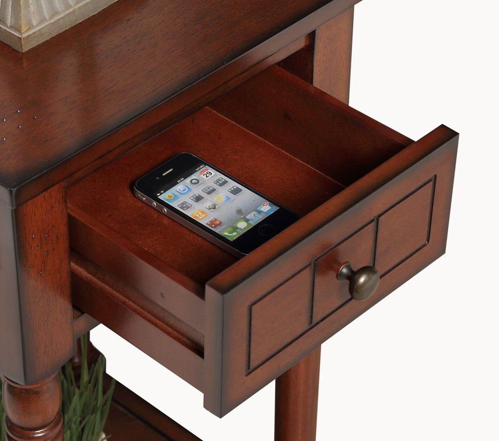 1 Drawer Accent End Table with Storage Drawer and Shelf D655