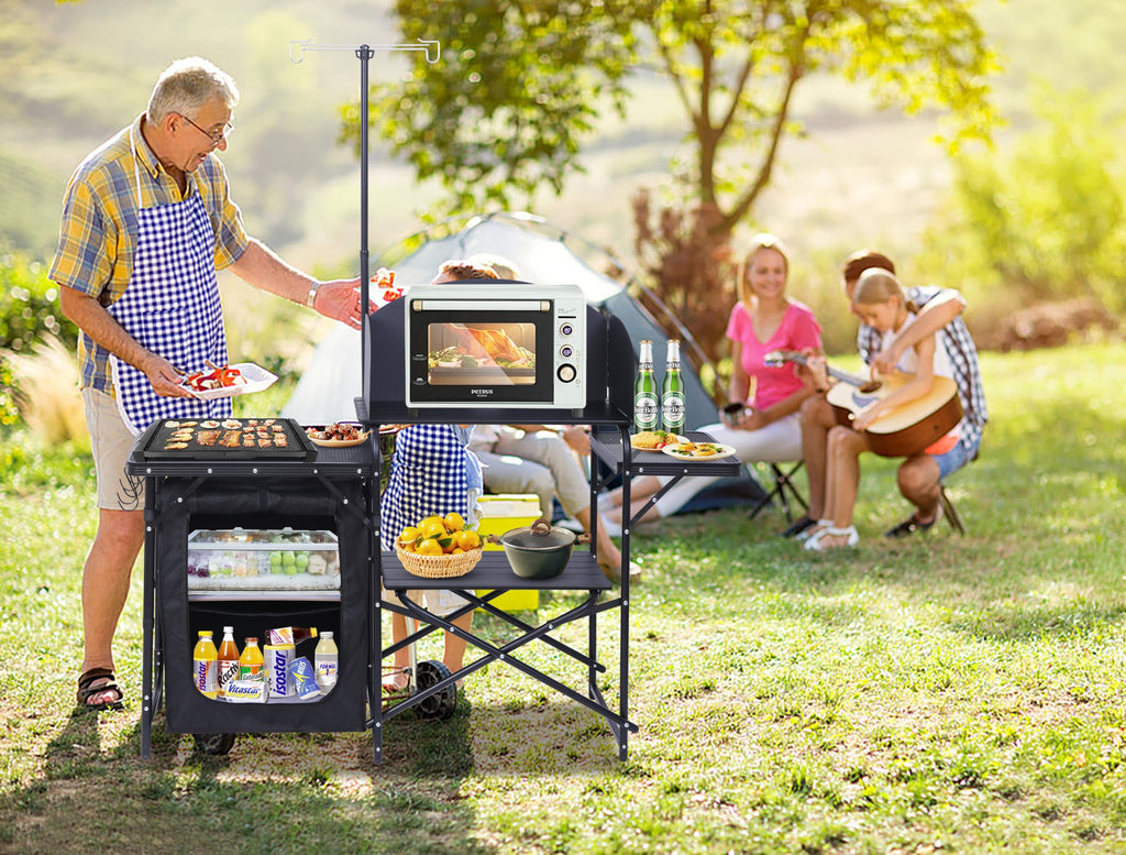 Black Portable Folding Camping Table E10570