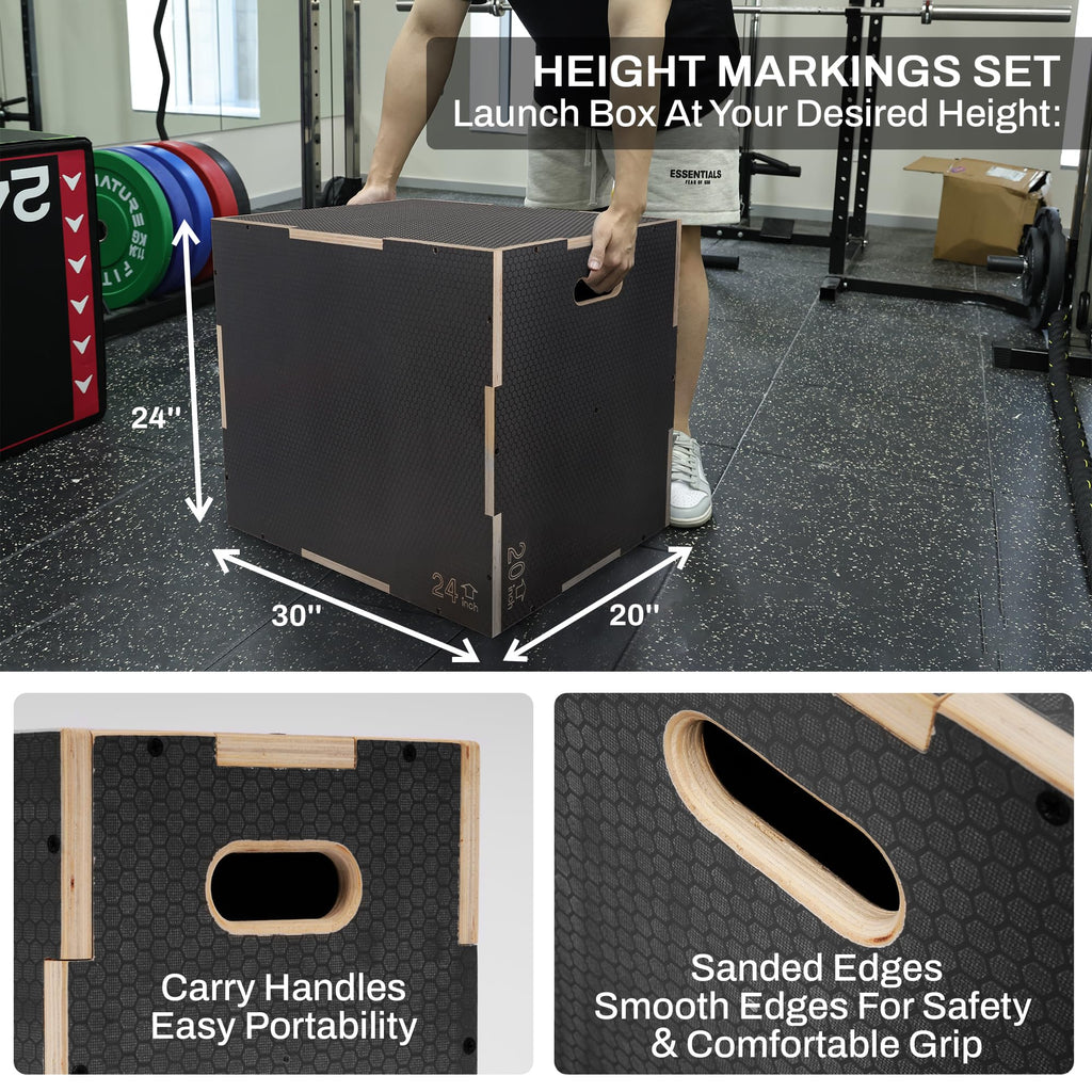 Wooden Plyo Box Jump Exercise Platform P3816