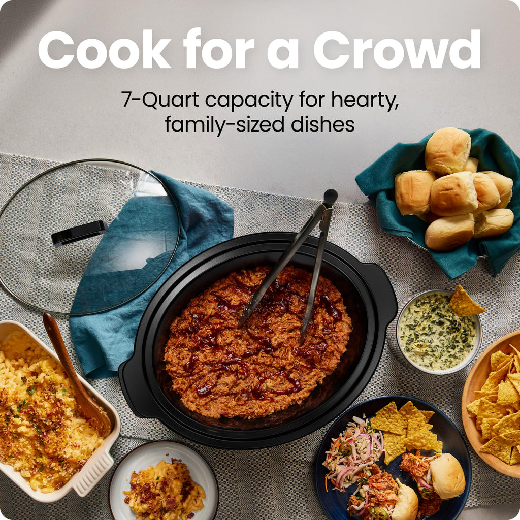 7 Quart Programmable Digital Slow Cooker with Ceramic Crock S119881